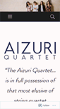 Mobile Screenshot of aizuriquartet.com