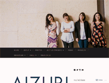 Tablet Screenshot of aizuriquartet.com